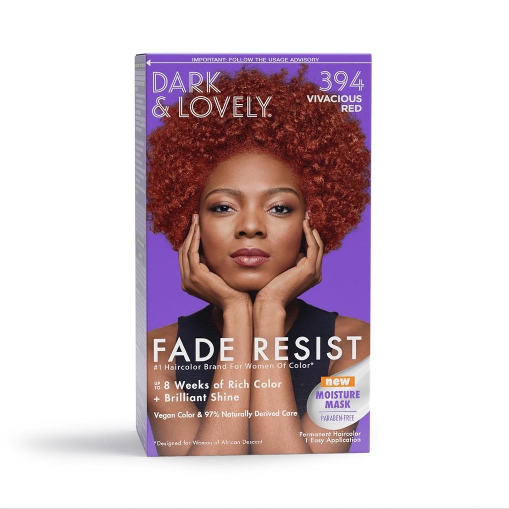NIB SoftSheen Fade Resist Rich Conditioning Color, Vivacious Red #394
